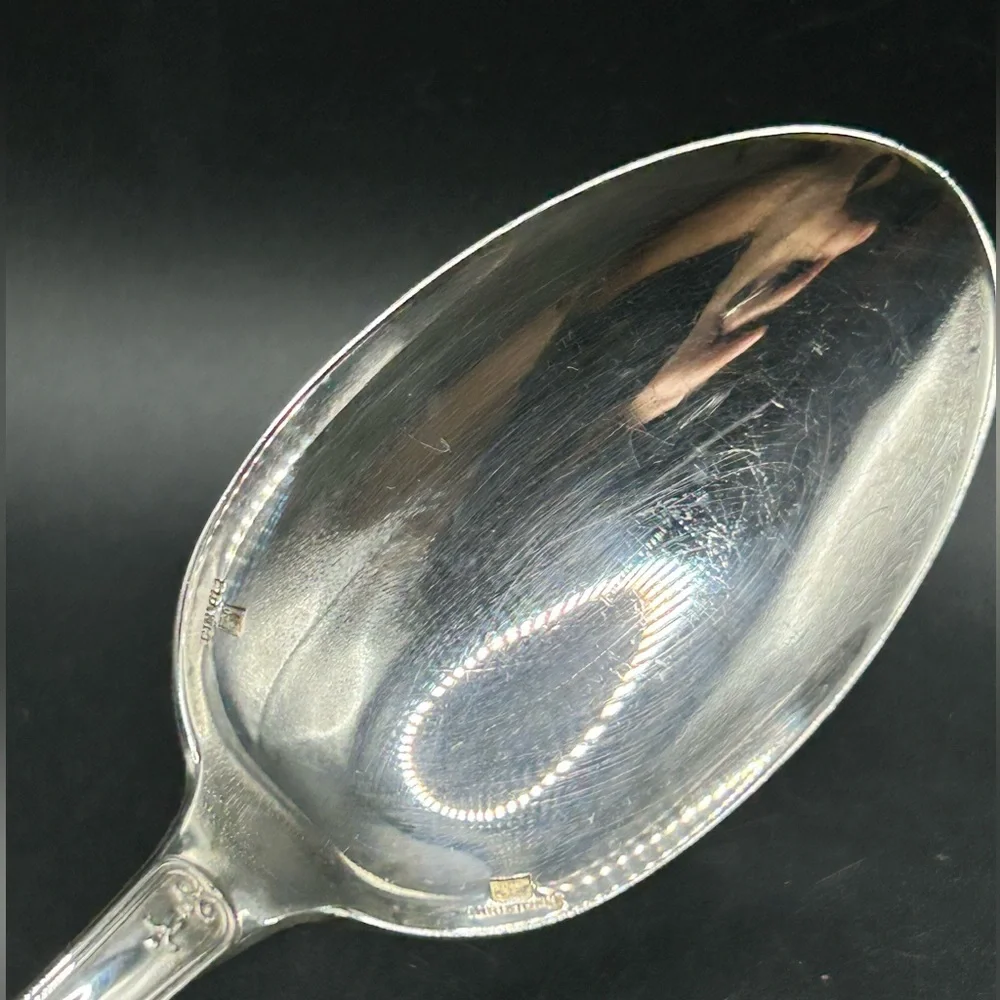 Christofle France Malmaison Vintage Silver Plated Spoon, French Flatware